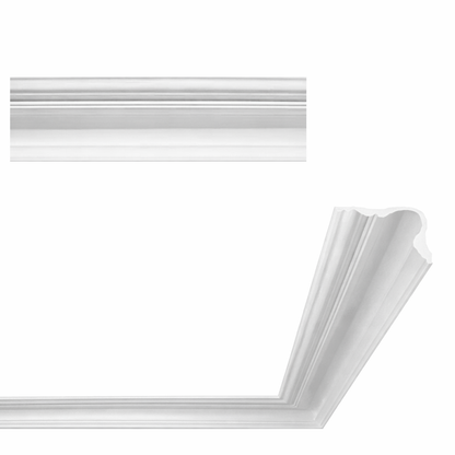 Stuckleiste C-34 – Deckenleiste aus Gips 130x110 mm
