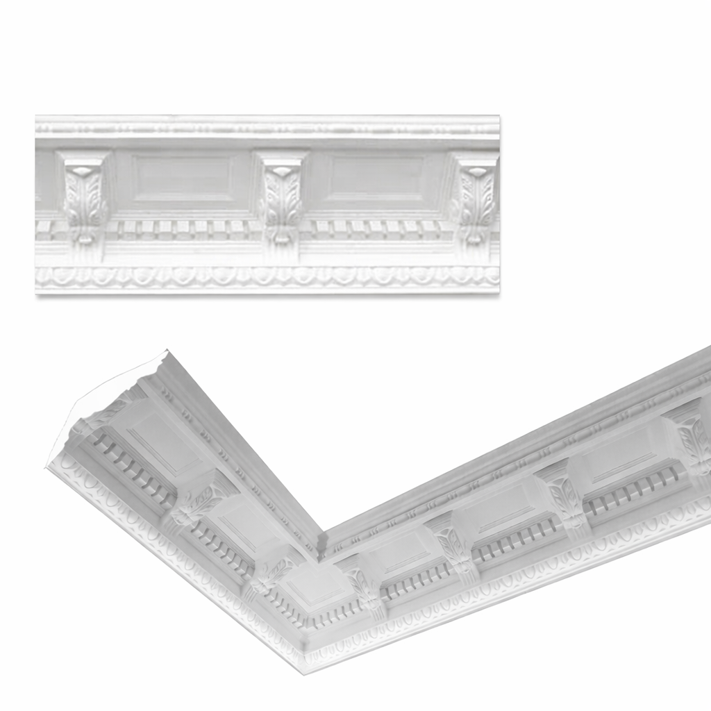 Stuckleiste C-21 – Deckenleiste aus Gips 240x270 mm