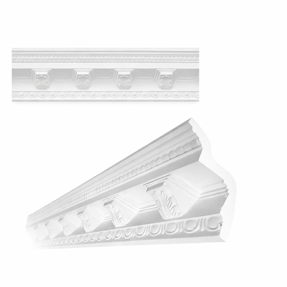 Stuckleiste C-22a – Deckenleiste aus Gips 110x90 mm
