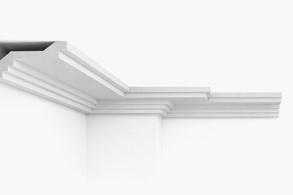 Stuckleiste C-26 – Deckenleiste aus Gips 240x100 mm