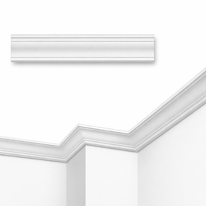 Stuckleiste C-27 – Deckenleiste aus Gips 55x65 mm