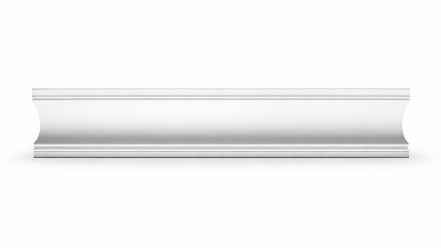 Stuckleiste C-35/S – Deckenleiste aus Gips 120x95 mm