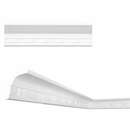 Stuckleiste C-05 – Deckenleiste aus Gips 75x80 mm