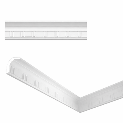 Stuckleiste C-06 – Deckenleiste aus Gips 50x60 mm