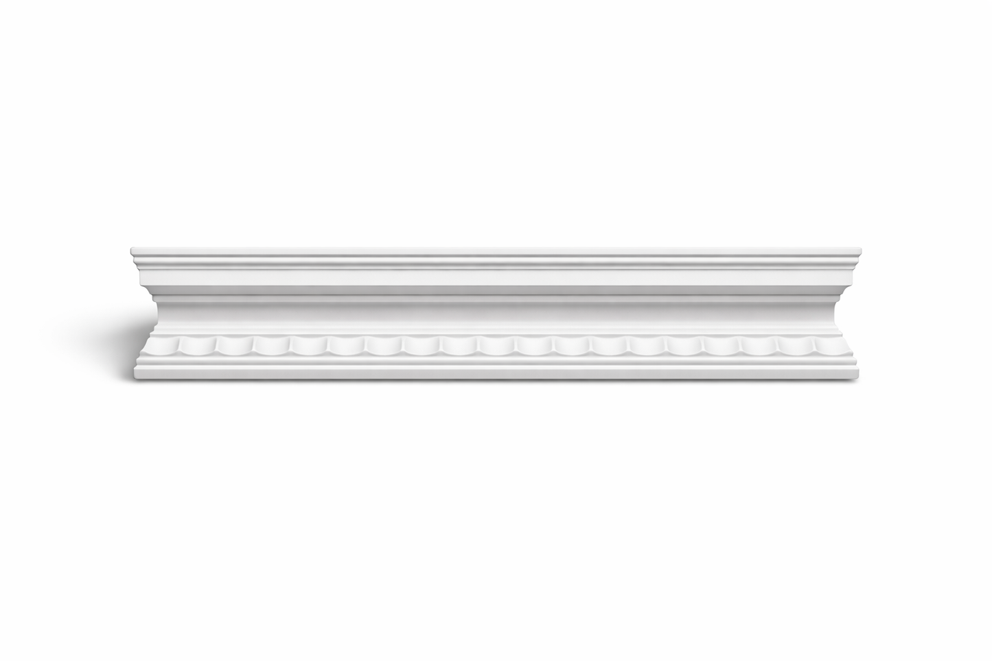 Stuckleiste C-08 – Deckenleiste aus Gips 83x79 mm
