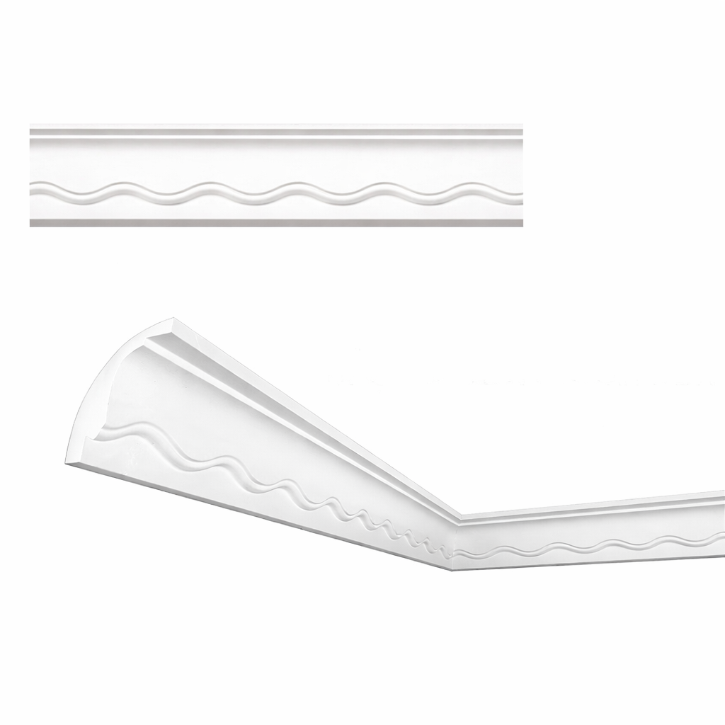 Stuckleiste C-09 – Deckenleiste aus Gips 50x67 mm