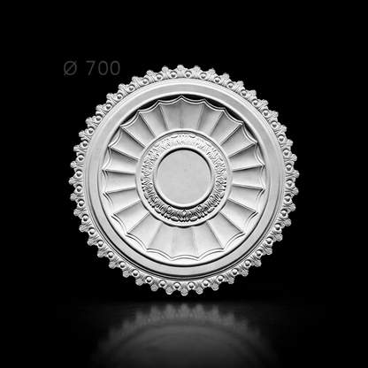 Stuck Rosette R-0 – Deckenrosette aus Gips Ø 700 mm