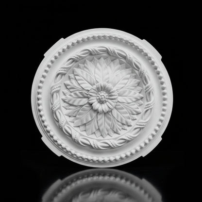 Stuck Rosette R-53 – Blumen-Deckenrosette aus Gips Ø 400 mm