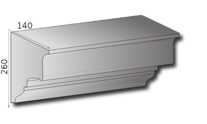 Fassadengesims G-03 A - 260