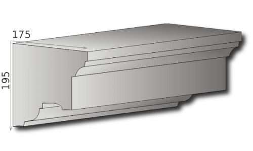 Fassadengesims G-08 A - 195