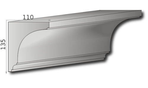 Fassadengesims G-10 A - 135