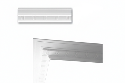 Stuckleiste C-37 – Deckenleiste aus Gips 95x210 mm