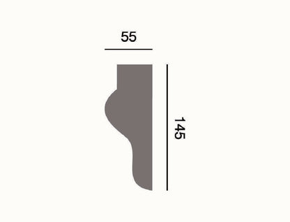 Fassadenleiste L-48 A 145x55 Fassadenprofil