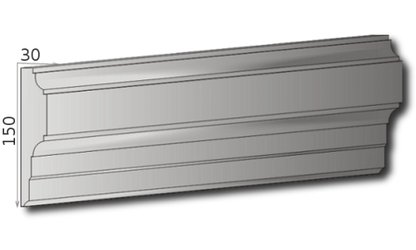 Fassadenleiste L-14 A 150x30 Fassadenprofil