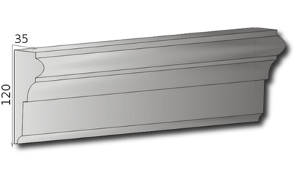 Fassadenleiste L-17 A 120x35 Fassadenprofil
