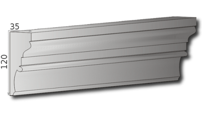Fassadenleiste L-18 A 120x35 Fassadenprofil