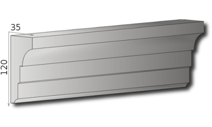 Fassadenleiste L-19 A 120x35 Fassadenprofil