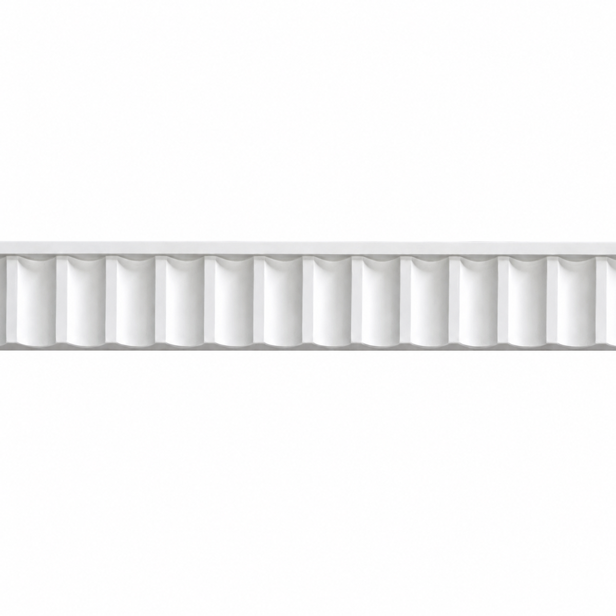 Stuckleiste LP-27A – Wandleiste aus Gips 80x25 mm