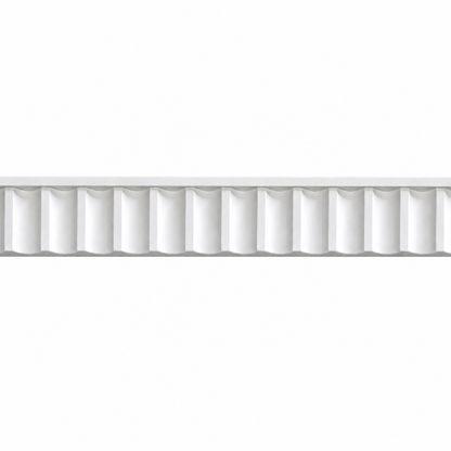 Stuckleiste LP-27A – Wandleiste aus Gips 80x25 mm