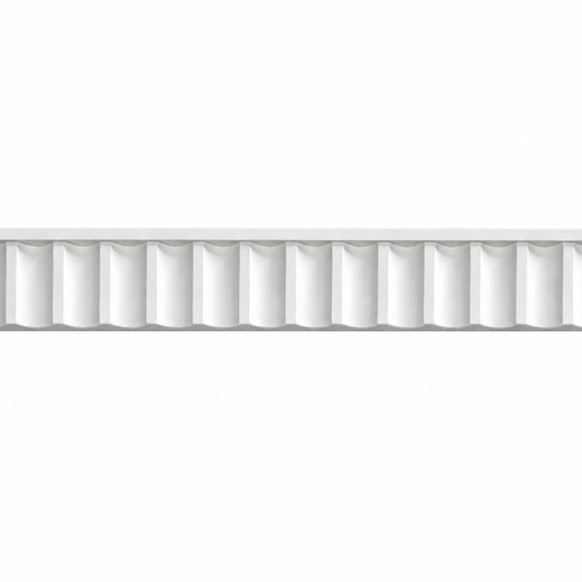 Stuckleiste LP-27A – Wandleiste aus Gips 80x25 mm