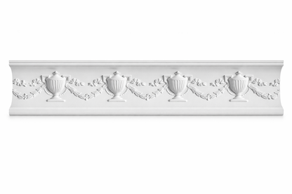 Stuckleiste P-04 – Deckenleiste aus Gips 90x90 mm