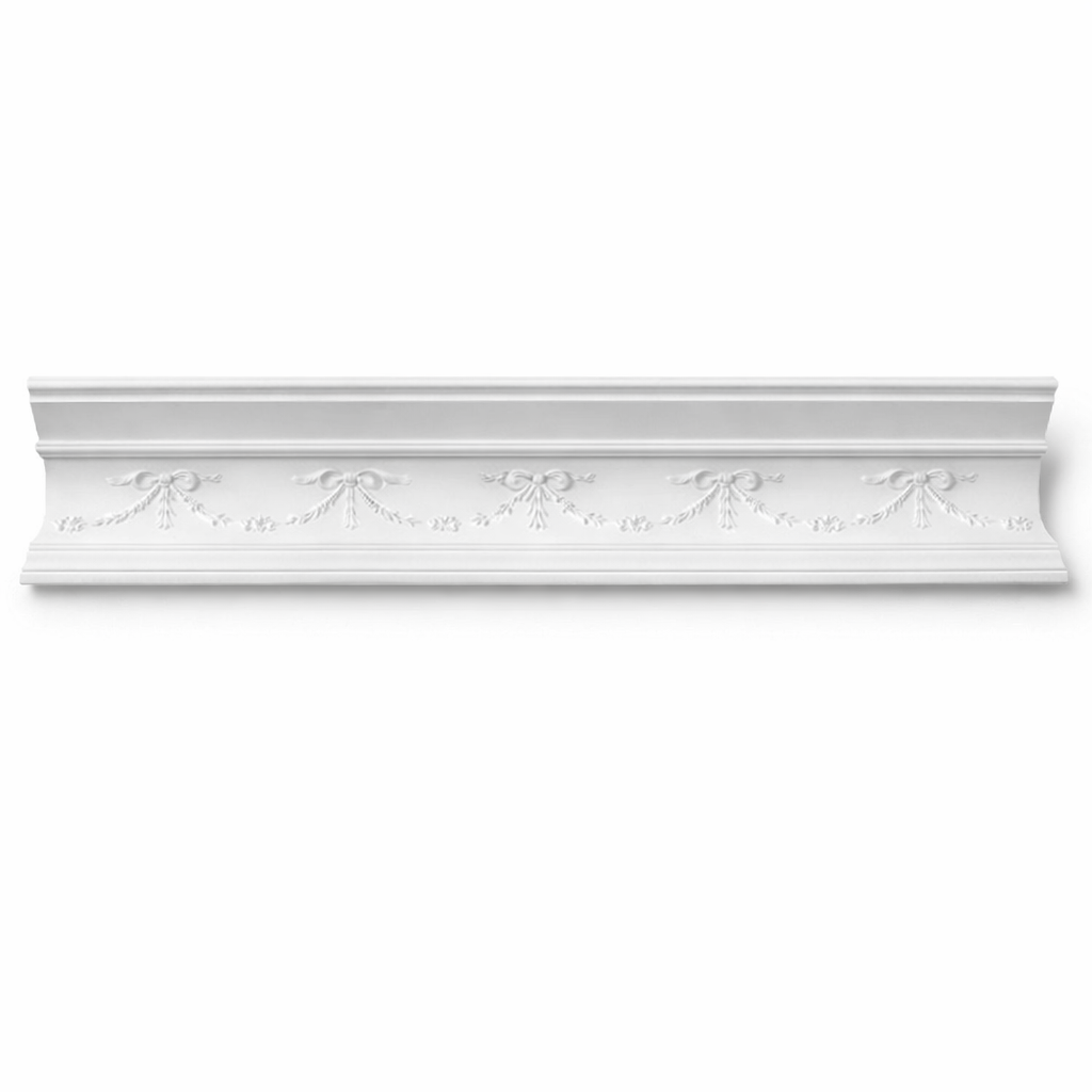 Stuckleiste P-12 – Deckenleiste aus Gips 150x120 mm