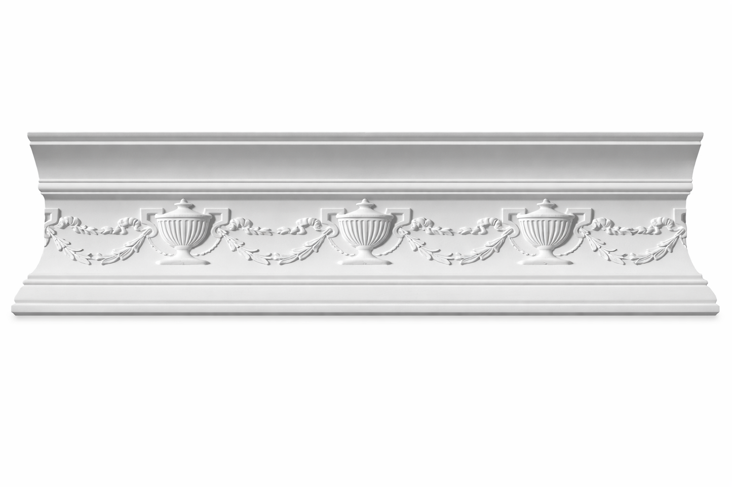 Stuckleiste P-14 – Deckenleiste aus Gips 150x120 mm