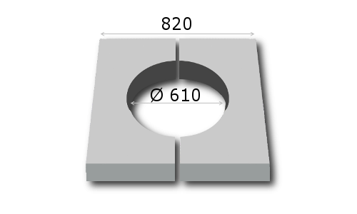 Untere Platte 60 ½ B