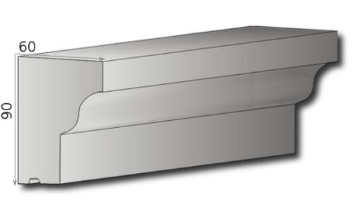 Fensterbank P-09 A 90