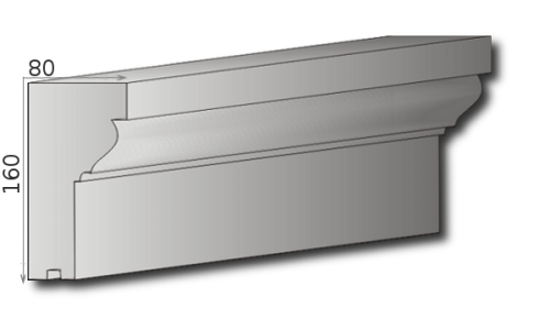 Fensterbank P-18 A 160
