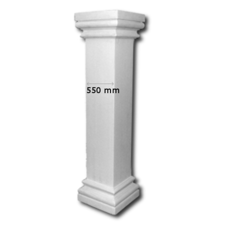 Halbsäule für Fassade   ESA 55x55 G ½