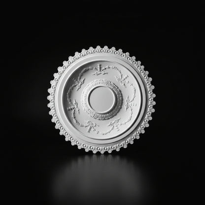 Stuck Rosette R-01 – Deckenrosette aus Gips Ø 700 mm