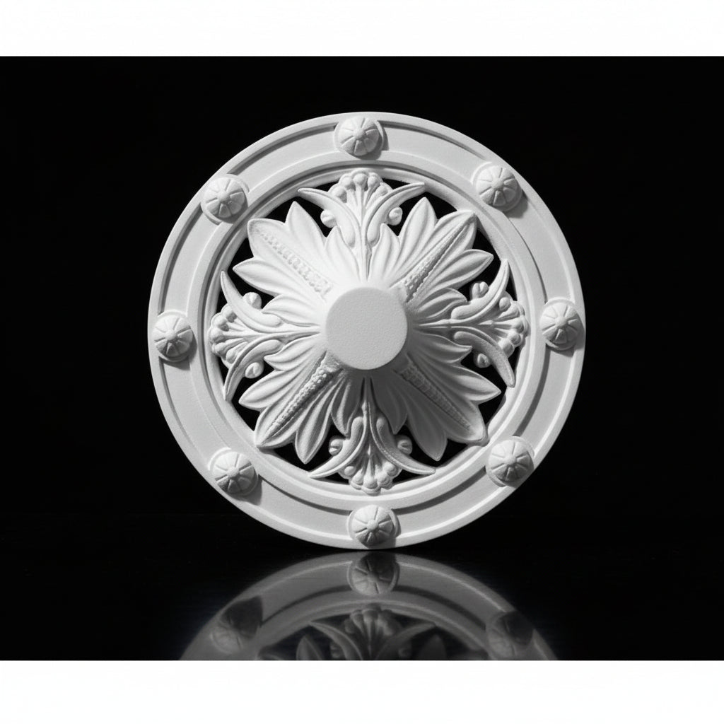 Stuck Rosette R-21 – Deckenrosette aus Gips Ø 310 mm