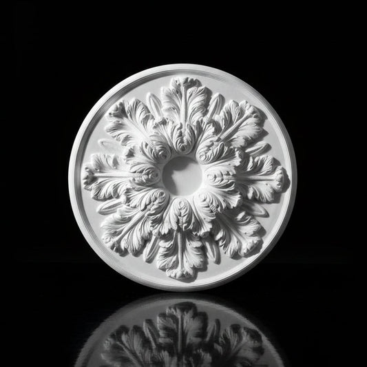 Stuck Rosette R-23 – Akanthus-Deckenrosette aus Gips Ø 640 mm