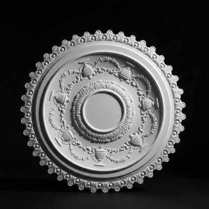 Stuck Rosette R-03 – Deckenrosette aus Gips Ø 700 mm