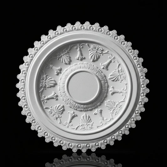 Stuck Rosette R-04 – Deckenrosette aus Gips Ø 700 mm