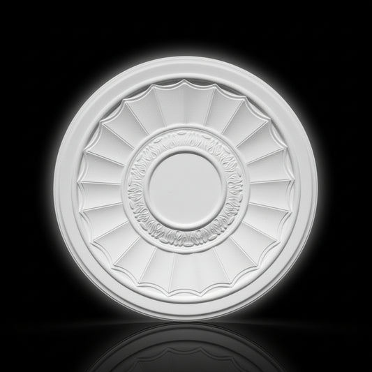 Stuck Rosette R-05 – Deckenrosette aus Gips Ø 600 mm