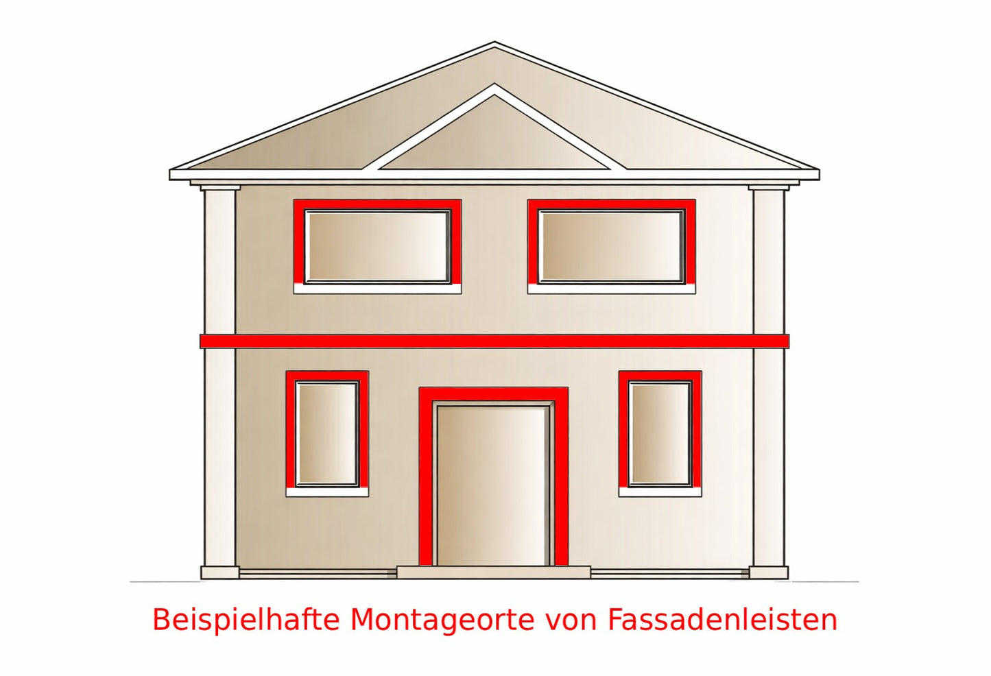 Fassadenleiste L-28 A 100x35 Fassadenprofil