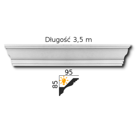 Stuck Deckenleiste CE-913L