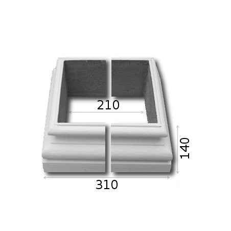 Kopf/Basis EKB A 20x20 B ½