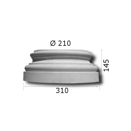 Kopf/Basis KB A 20 ½ B