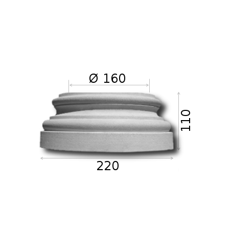 Kopf/Basis KB A 15 ½ B