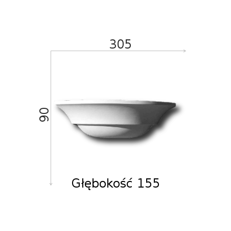 Stuck Wandlampe LA-01