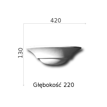 Stuck Wandlampe LA-02