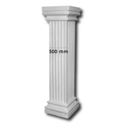 Halbsäule für Fassade   ESA 50x50 K ½